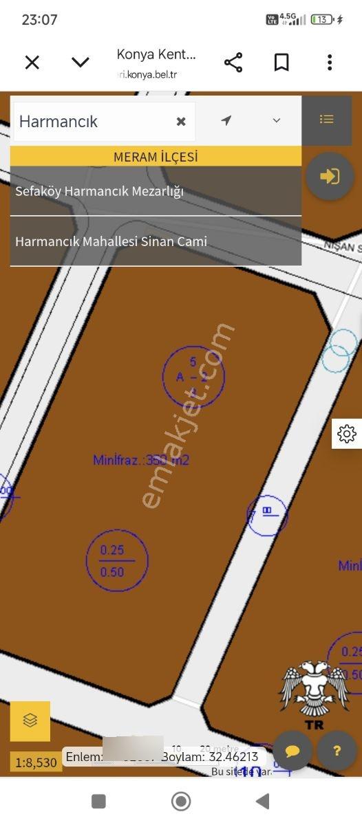 Meram Harmancıkta Çok Güzel Villa Arsası 473 M² Kaçmaz Fırsat - Görsel 9