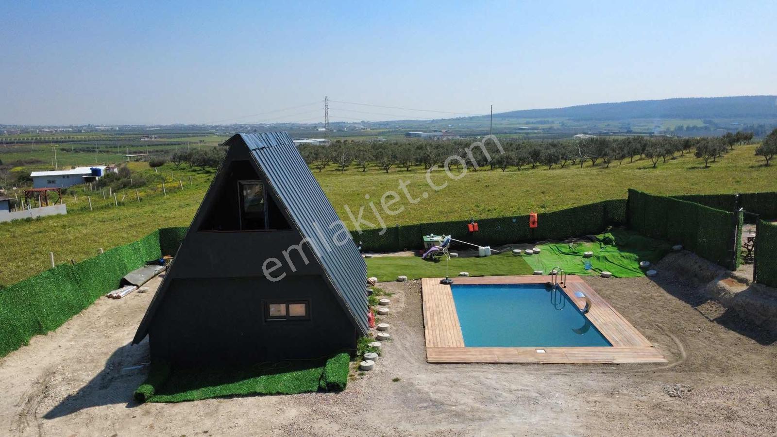 Oğlananası'nda Satılık Havuzlu Bungalov Eşyalı 994 M2 Arsası - Görsel 10