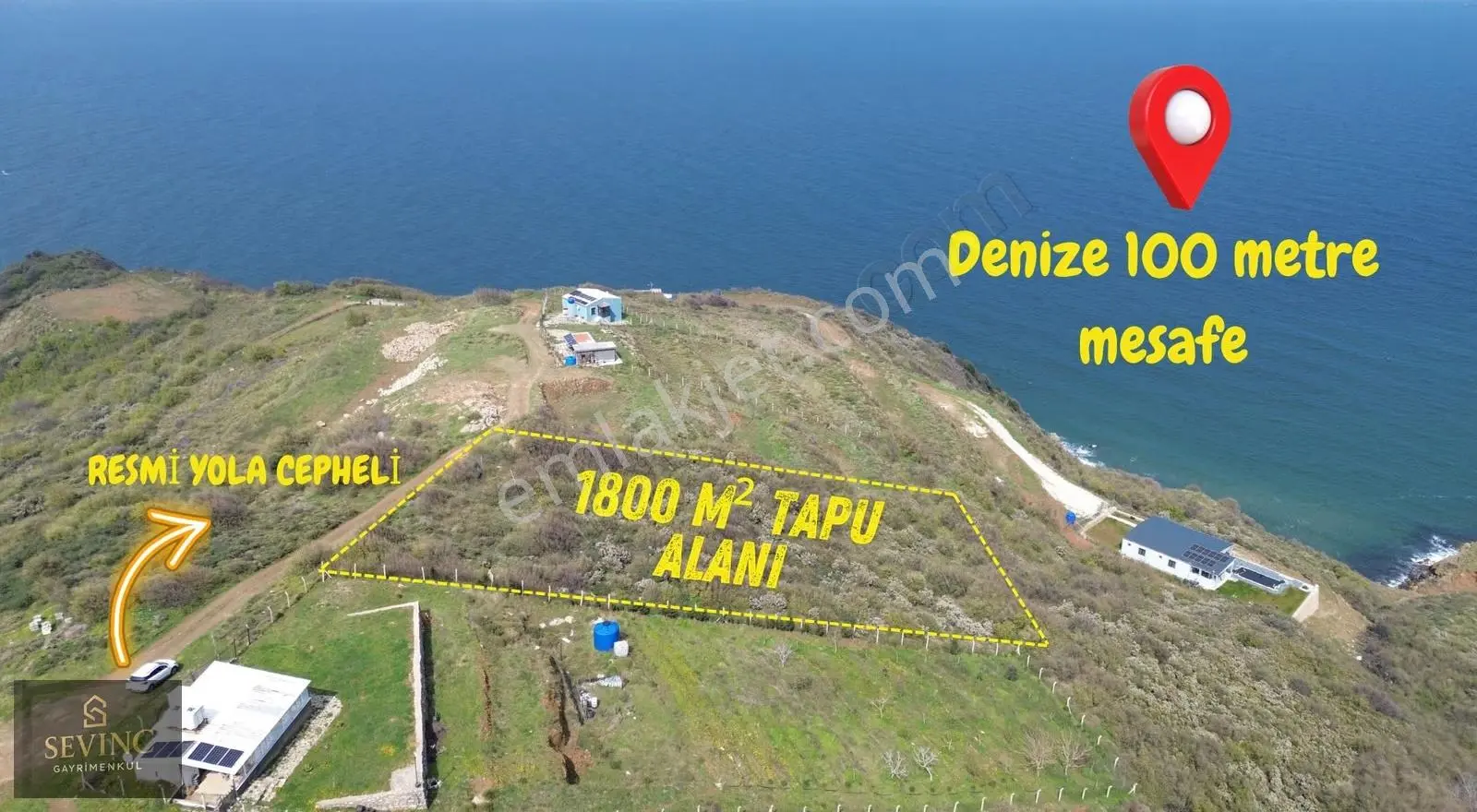 Sevinç'ten Sahil Yenicede Yola Cepheli Emsalsiz Parsel