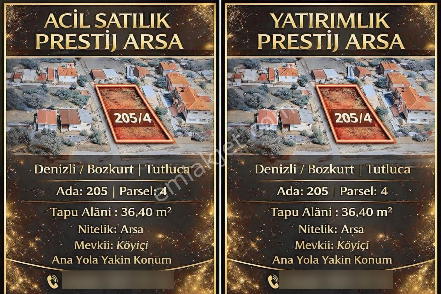 Denizli Bozkurt Tutluca Tek Kata İmarlı Çıtır Arsa 36 M2 Müstaki - Görsel 16
