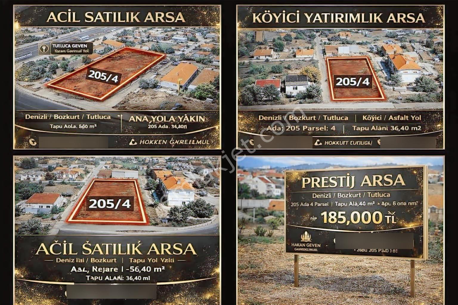 Denizli Bozkurt Tutluca Tek Kata İmarlı Çıtır Arsa 36 M2 Müstaki - Görsel 18