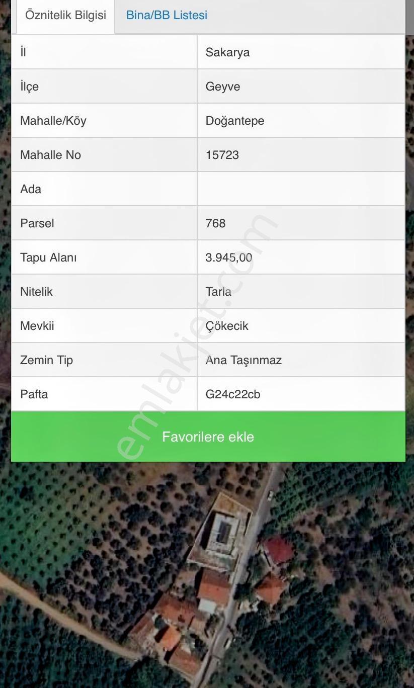 Konutix'ten Sakarya Geyve Doğantepe'de Villa İmarlı Arsa - Görsel 5