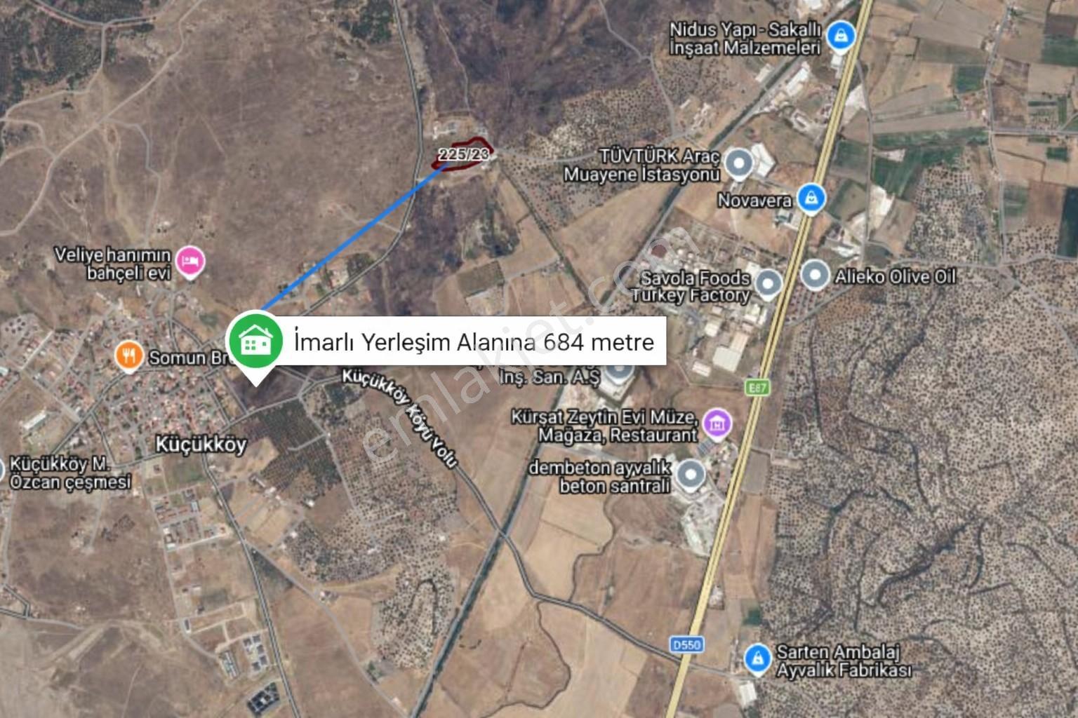 Küçükköyde Müstakil Tapulu Ana Yola Yakın Satılık Zeytinlik - Görsel 14
