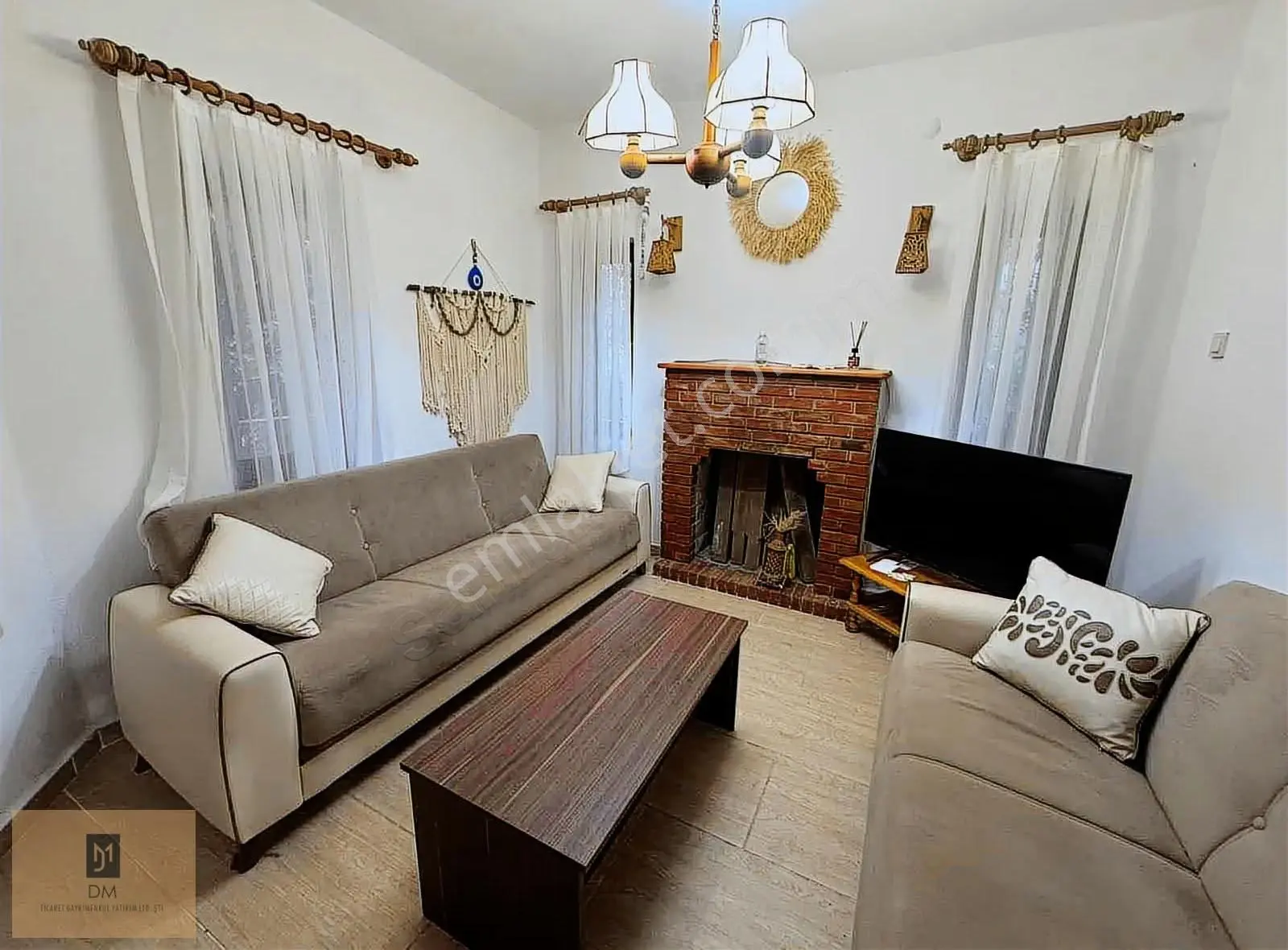 Akyaka Çarşıda Tam Müstakil Bahçeli, Eşyalı, Kiralık 3+1 Villa - Görsel 4