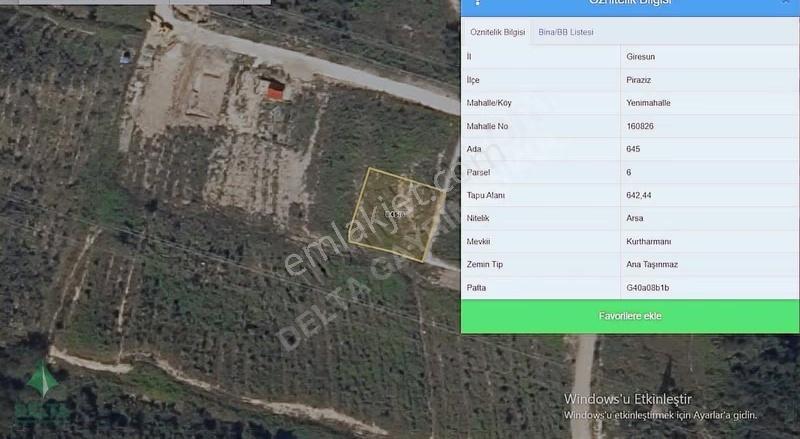 Delta Gayrimenkul'den Piraziz Yeni Mahalle'de Villalık Arsa! - Görsel 6