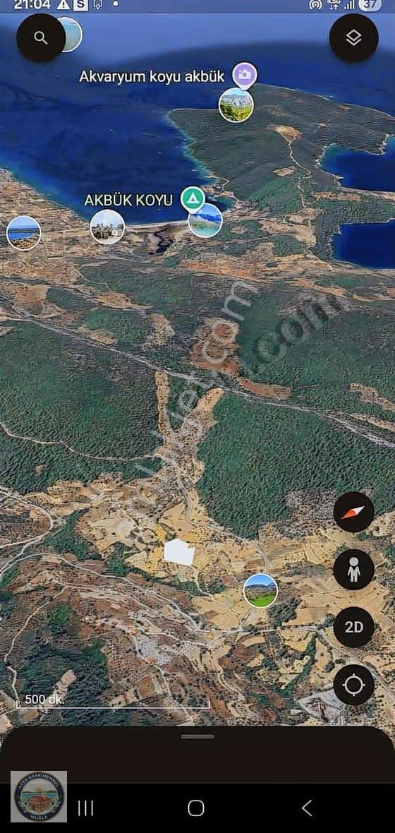 Muğla Menteşe Akbükte Satılık Tarla - Görsel 2