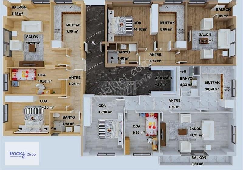 Yalova Çiftlikköy Bu Haftaya Özel Deniz M. 2+1 Satılık Daire - Görsel 2