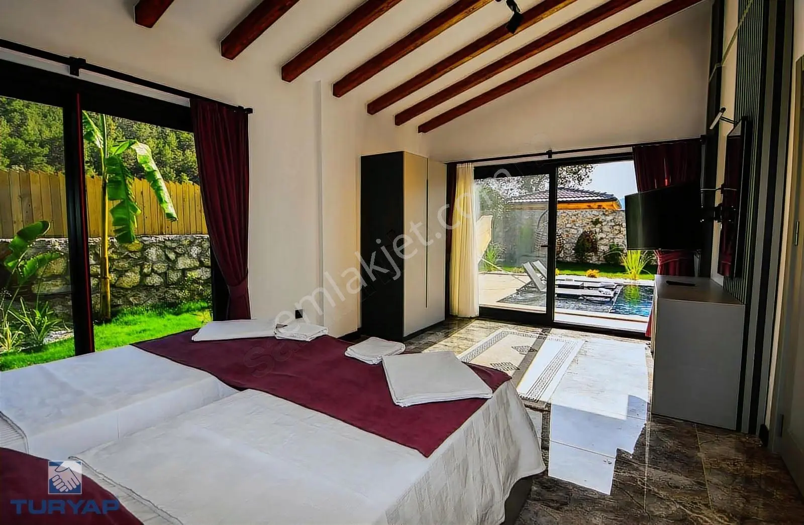 Fethiye Kayaköy 2086m2 İçinde 4 Adet Bağımsız Satılık Villa - Görsel 2