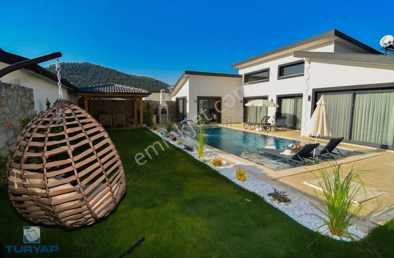 Fethiye Kayaköy 2086m2 İçinde 4 Adet Bağımsız Satılık Villa - Görsel 4