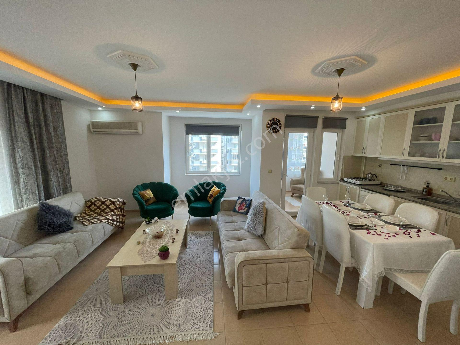 Kayhan Apt Kiralık Eşyalı 2+1 Daire Aylık 600 € Mahmutlar Alanya