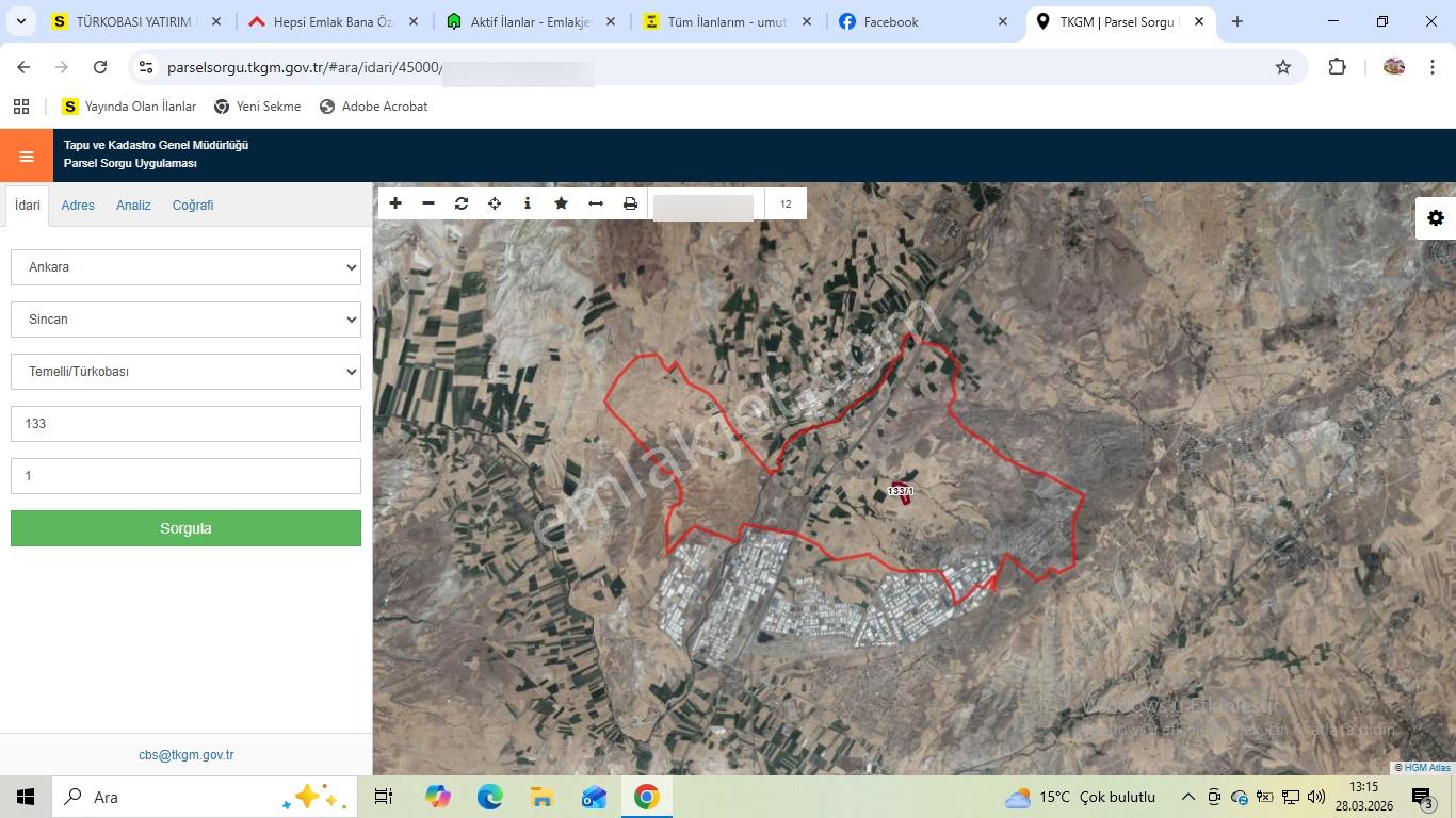 Türkobasında Yatırım Fırsatı 133 Ada 1 Parsel 1045 M2 Satılık Tarla - Görsel 8