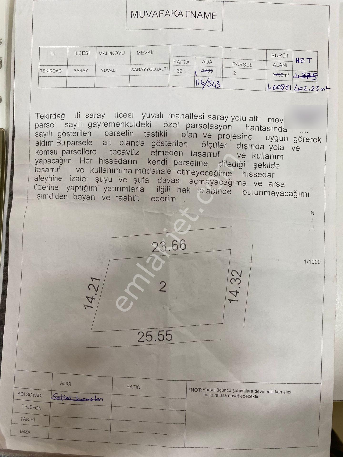 Saray Yuvalıda Yatırımlık Hiselli 402 M2 Bağ Yeri - Görsel 11