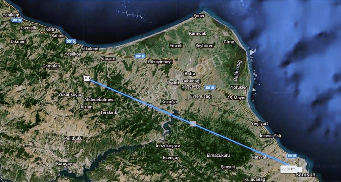 Samsun Alaçam Demircideresi Köyü'nde 5542 M2 Satılık Tarla - Görsel 3