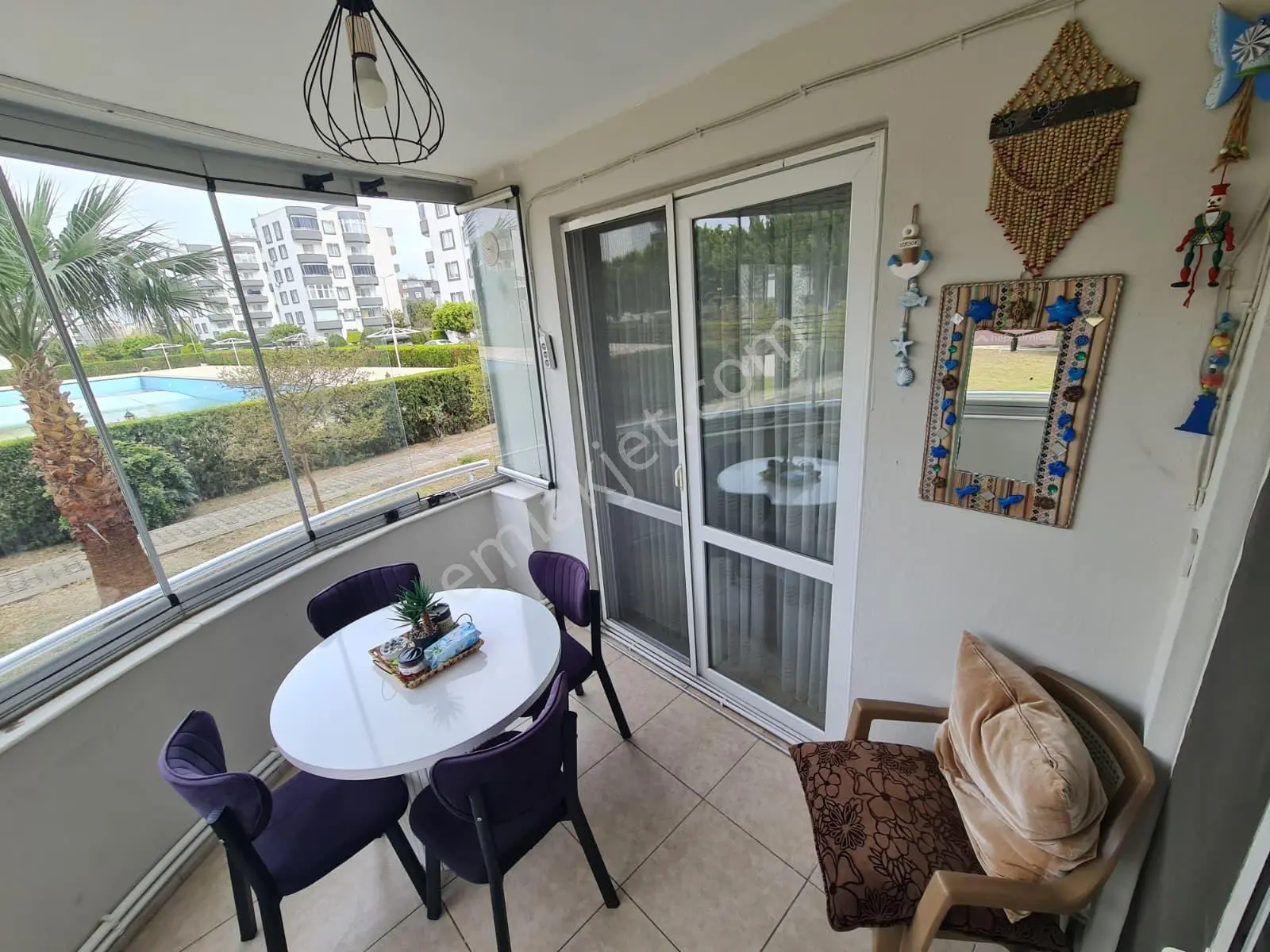 Karaağaç Konarlı'da Güney Deniz Sitesi'nde Havuz Gören Doğalgazlı Daire - Görsel 9