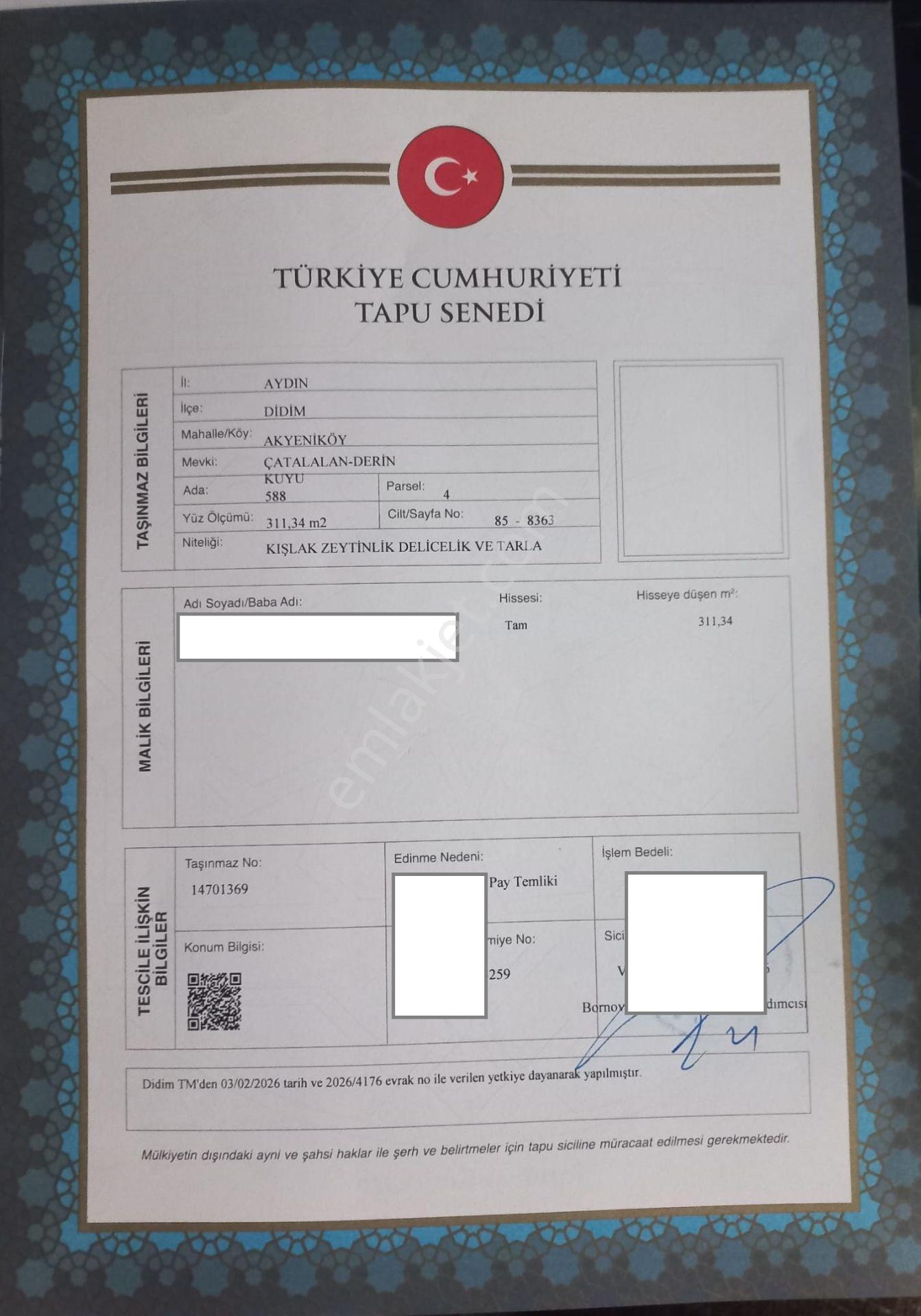 Sahibinden, Bafa Gölü Yakını, İmarlı Altyapılı, Bitişik 2 Bağımsız Villa Arsası - Görsel 9