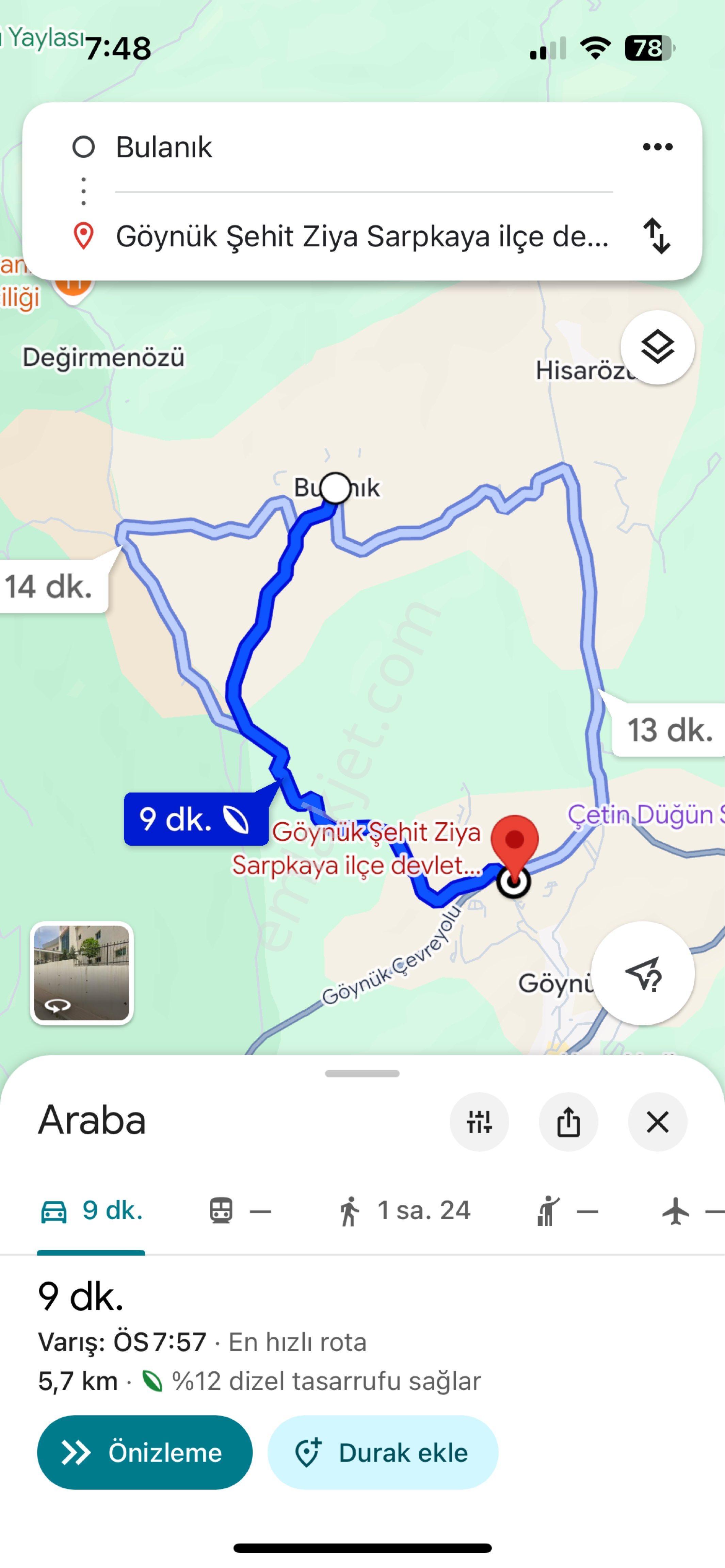 Bolu Göynük Bulanık Köyünde İmarlı Ev Yeri. Araç Takası Olur - Görsel 20