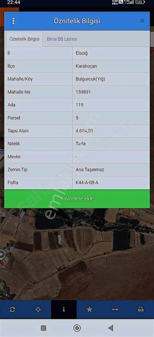 Karakoçan Bulgurcuk (yığ)köyünde Satılık Tarla - Görsel 6
