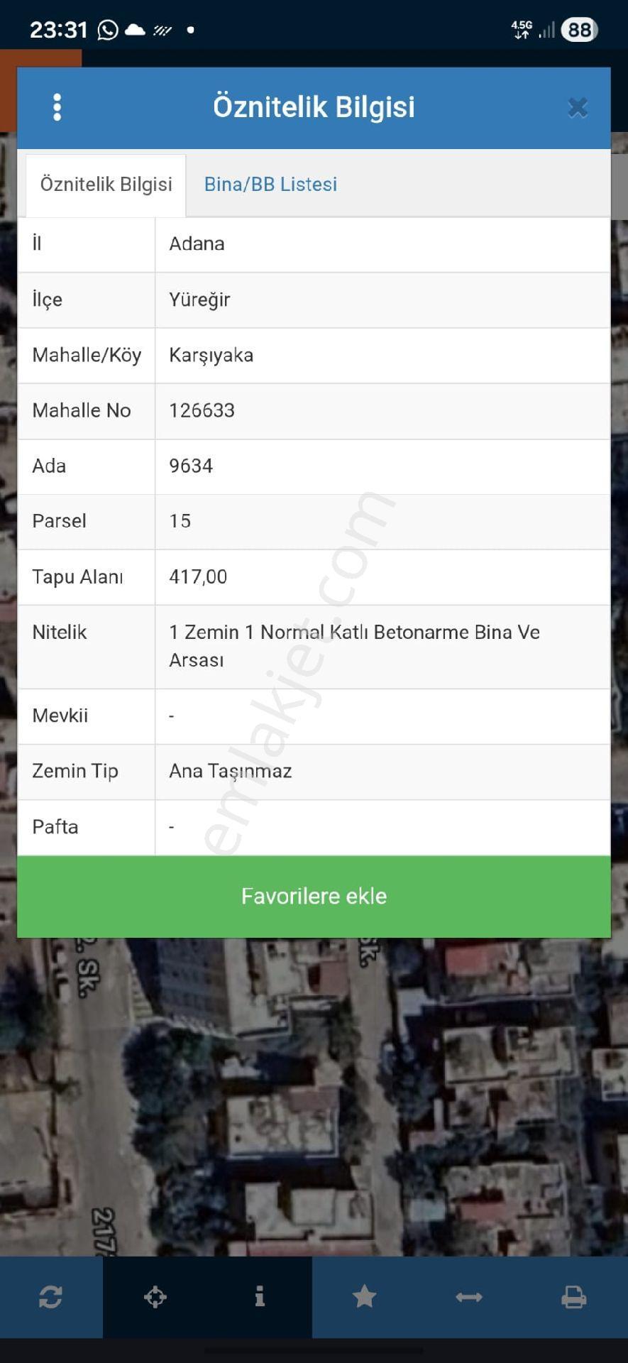 Yeni Doğan Mahallesi Köşe Başı 2 Katlı İmarlı İskanlı