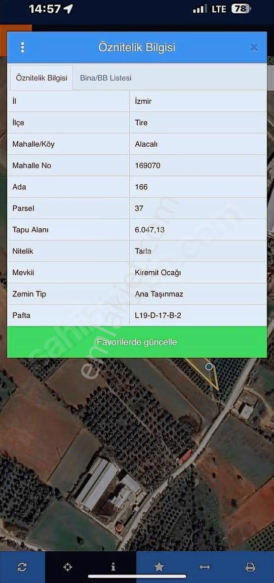 Pek Emlaktan Tire Alacalıda 6050 M2 Satılık Köy Yakını Tarla - Görsel 4