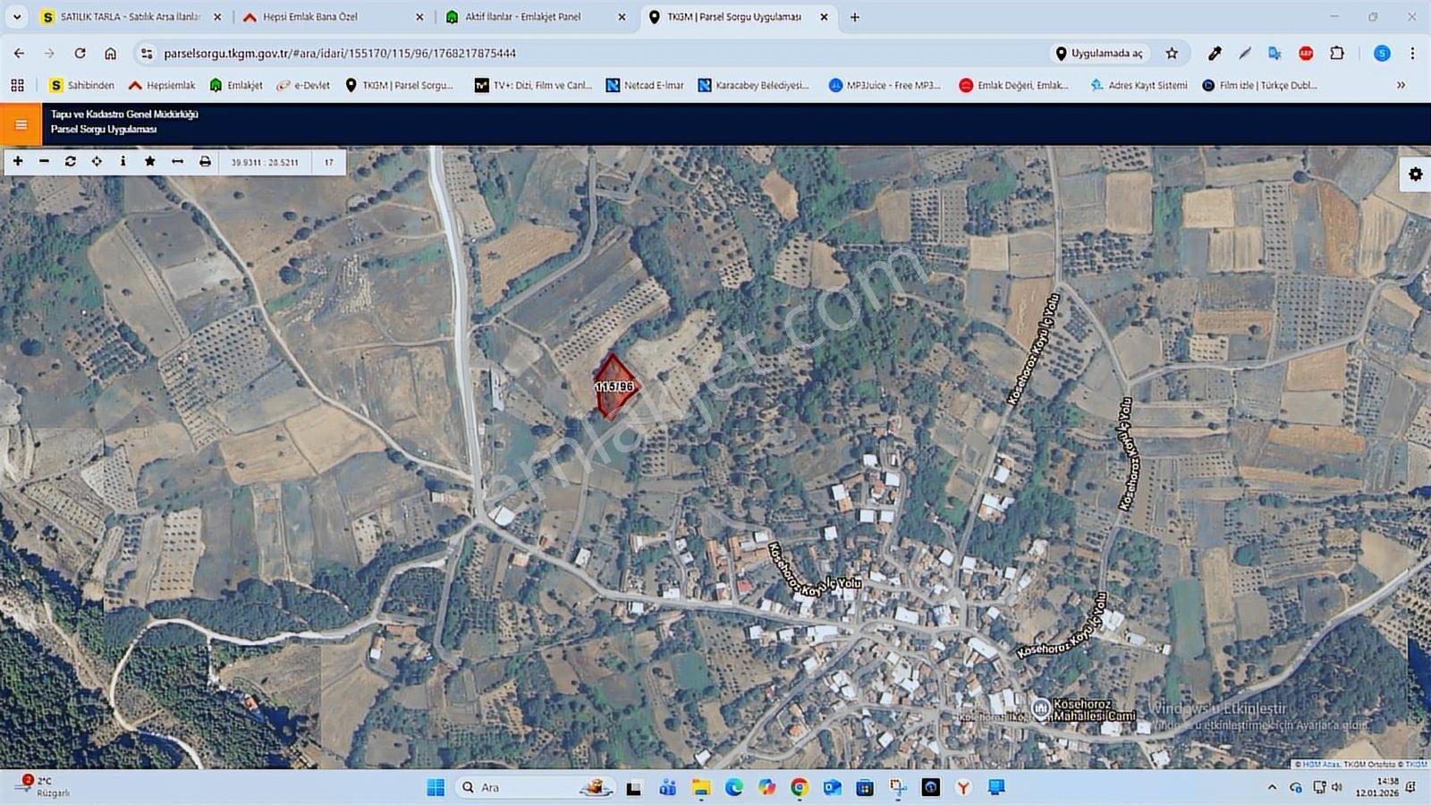 Kösehoroz 1900 M2 Köy Civarı Tarla - Görsel 5