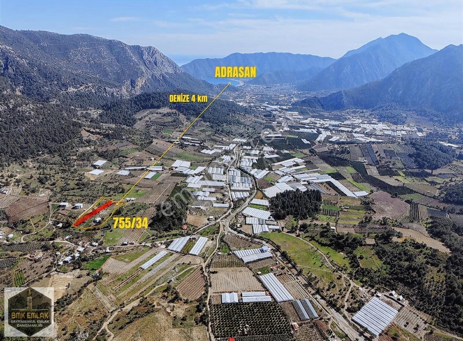Bmk'dan Kumluca Adrasan Karşıyakada 1221m2 Satılık Tarla - Görsel 6