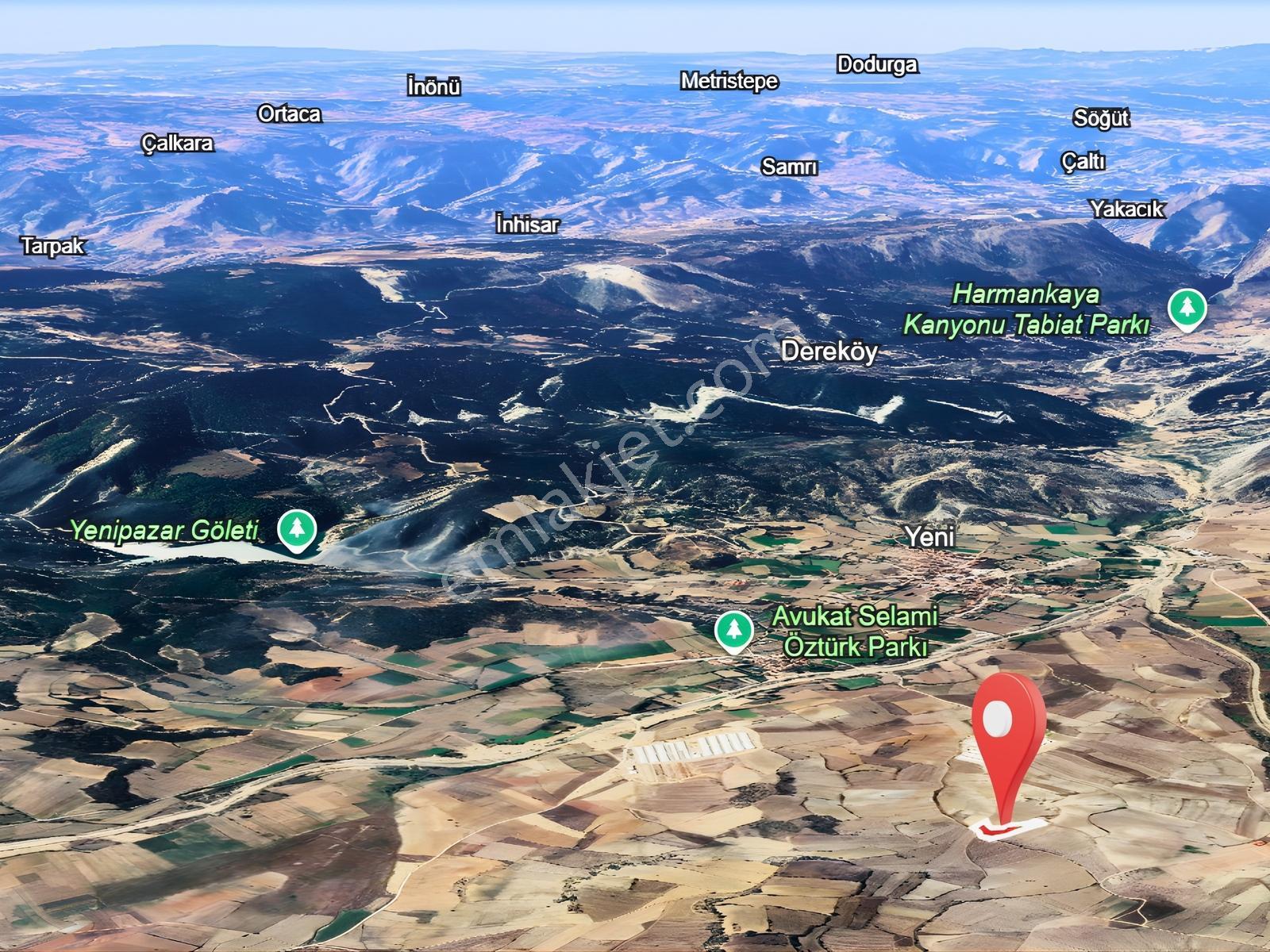 Uğur Şahin'den Bilecik Çöte'de Satılık Yolu Olan 8.407m² Arazi - Görsel 5