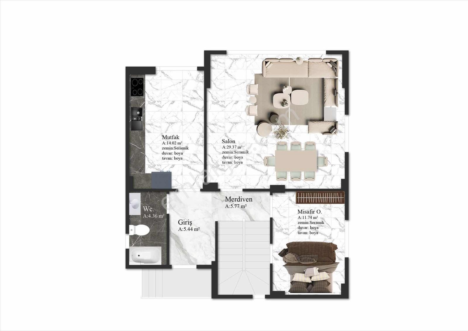 Ömer İnan Remax Neviye Mh 5+1 Tripleks Özel Teraslı Lüx Villalar - Görsel 7