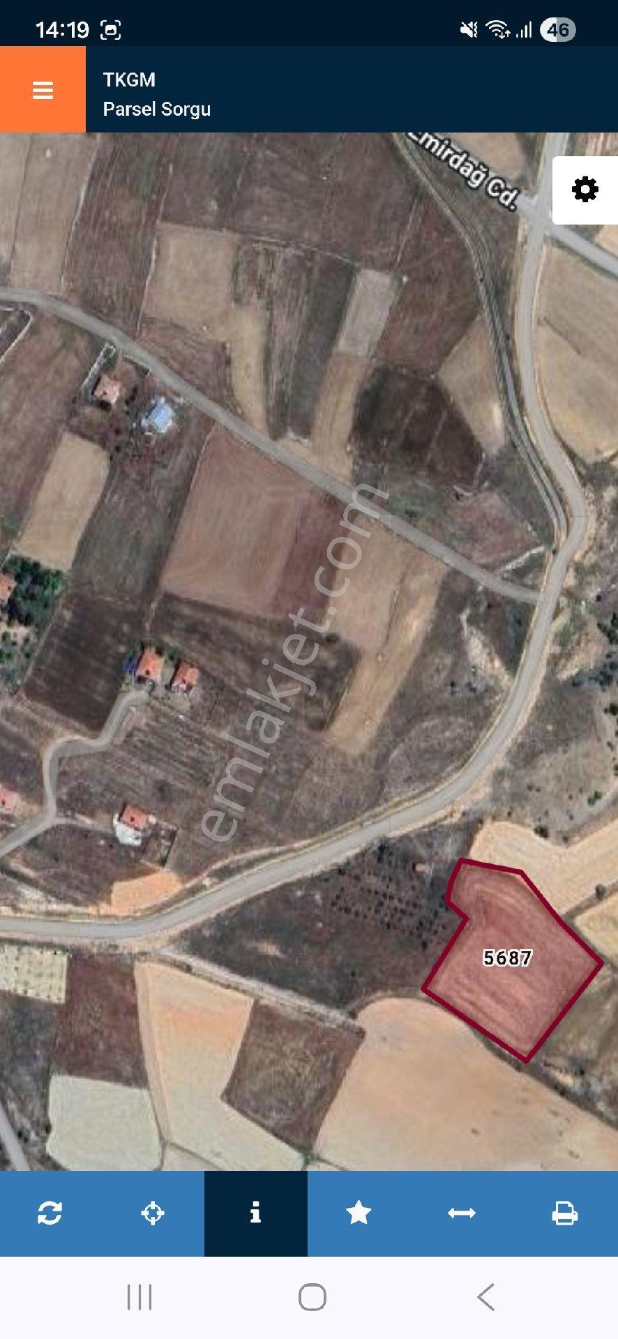 Eskişehir Han Merkezde İmar Sınırında 5700 M2 Yola Cephe Tarla - Görsel 6
