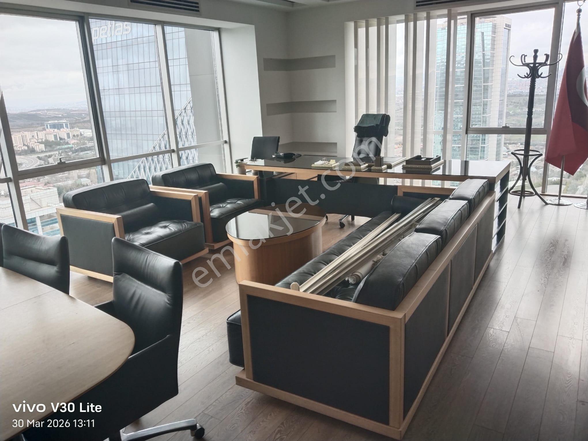 Eskişehir Yolu Platin Tower Da Armadaya Yakın Manzaralı 390 M2 5+2 Kiralık Ofis Plaza Katı - Görsel 11