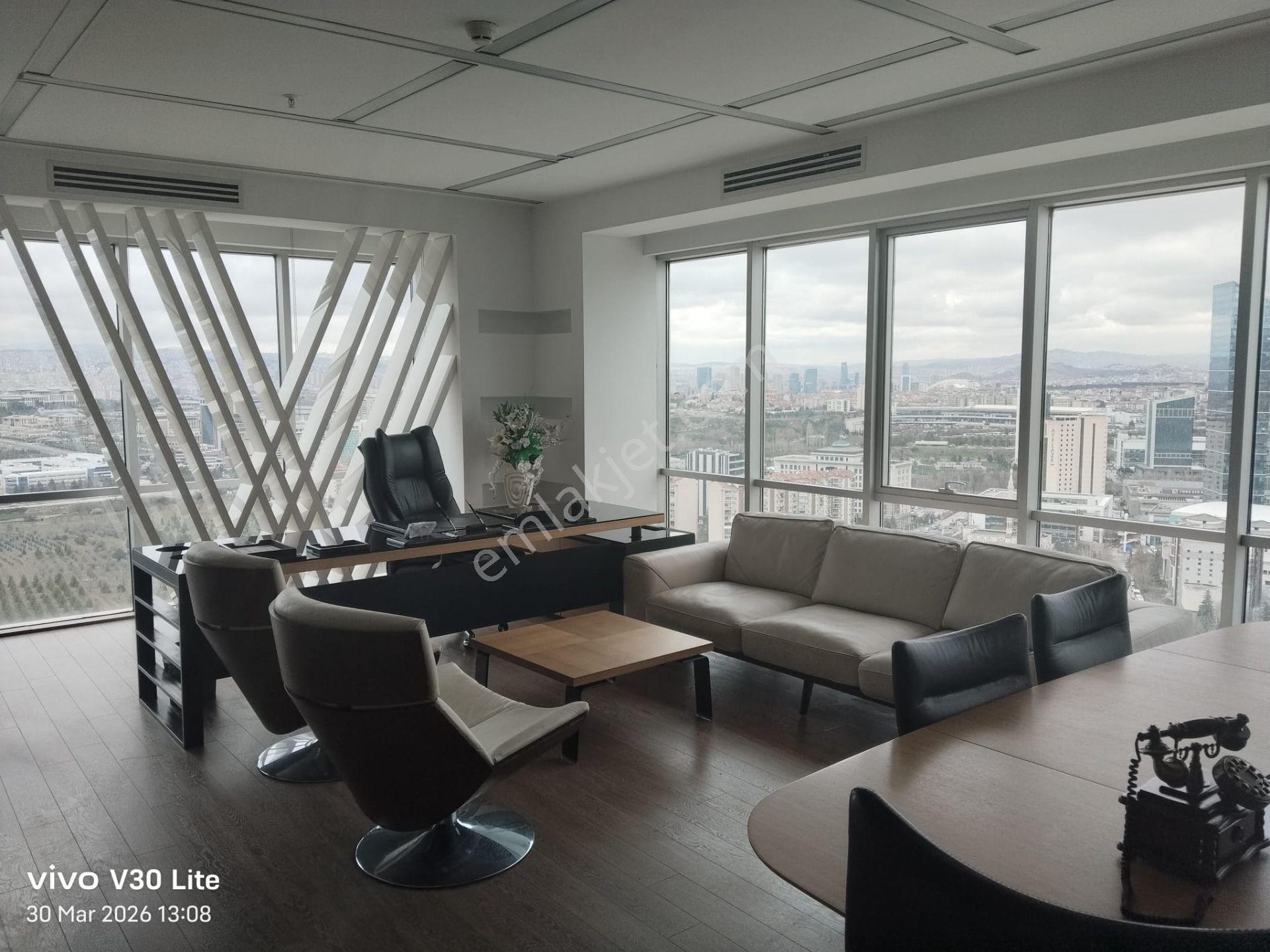 Eskişehir Yolu Platin Tower Da Armadaya Yakın Manzaralı 390 M2 5+2 Kiralık Ofis Plaza Katı - Görsel 3