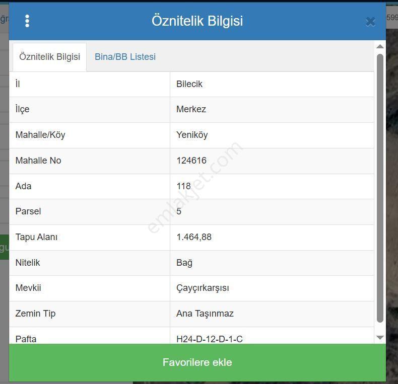 Bilecik Merkez Yeniköy 7.466 M2 Satılık Tarla - Görsel 3