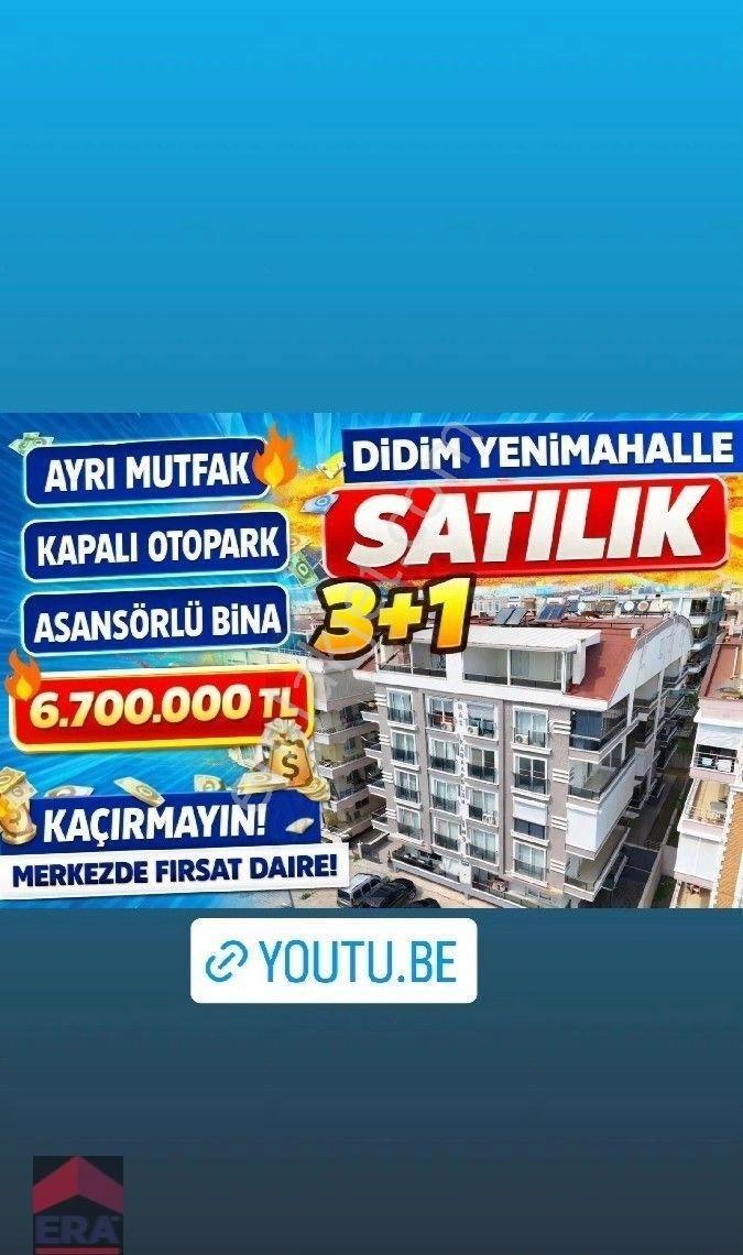 💥 Aydın Didim Yenimahalle'de Satılık 3+1 Ayrı Mutfak Daire 💥💥