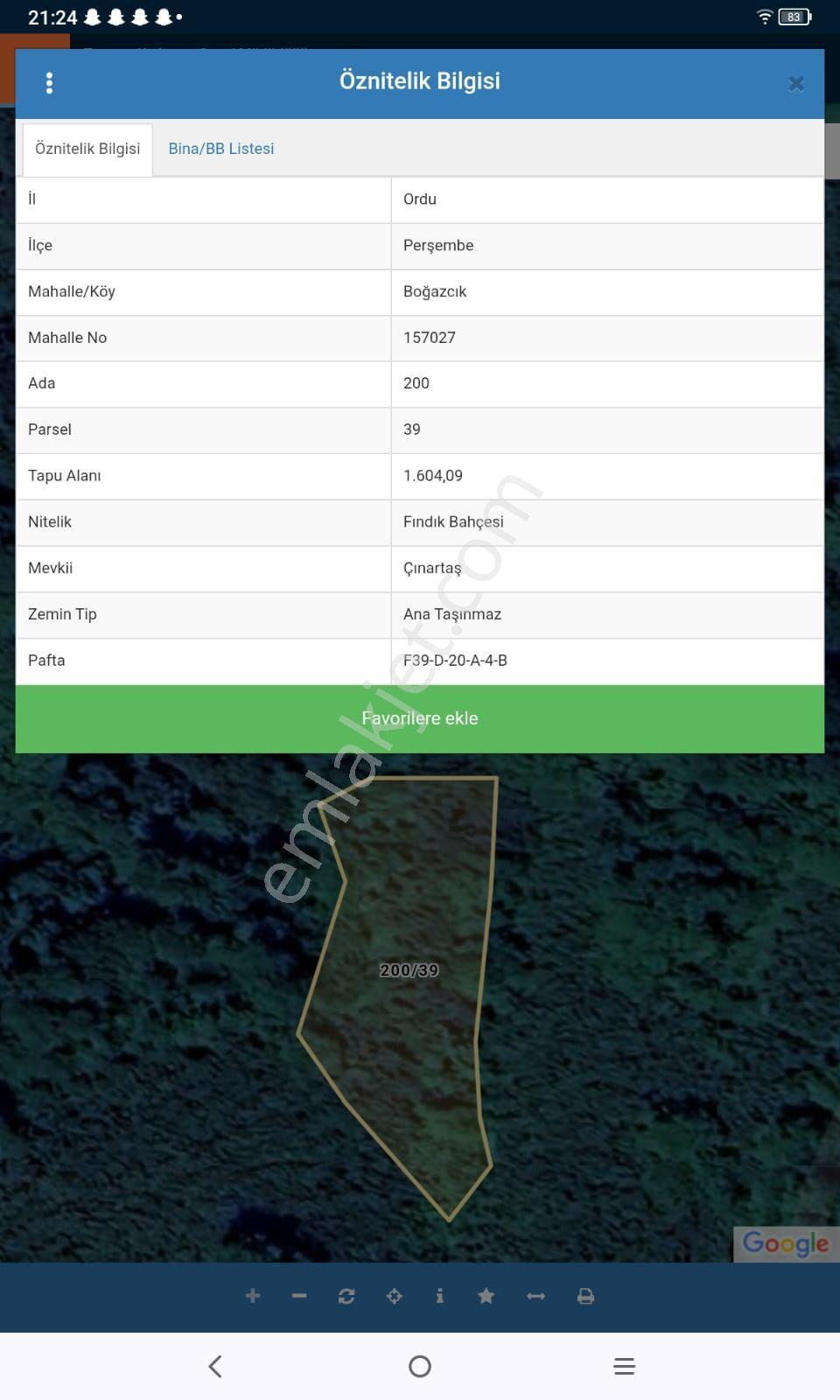 Fındık Bahçesi Ordu Perşembe