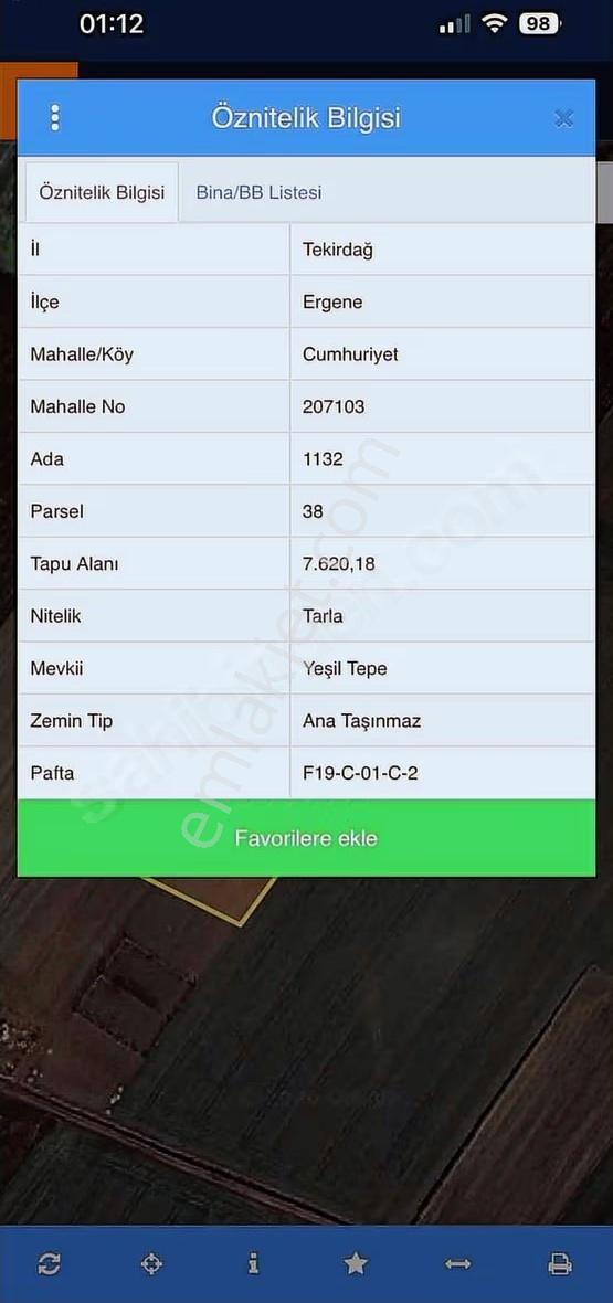 Ergene Cumhuriyet Te Parlayan Bölge 537 M2 Hisseli Tarla - Görsel 4