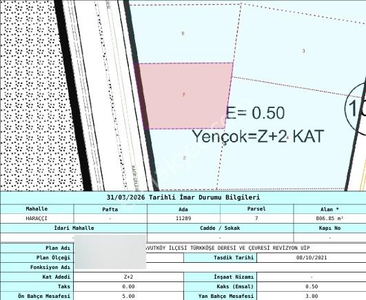 Haraççı'da Geleceğe Yatırım İmar Planı İçerisinde Satılık Arsa - Görsel 3