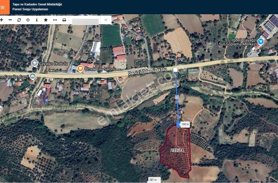 İzmir Kiraz Çayağzı'nda Anayola Yakın 12.566 M2 Satılık Tarla
