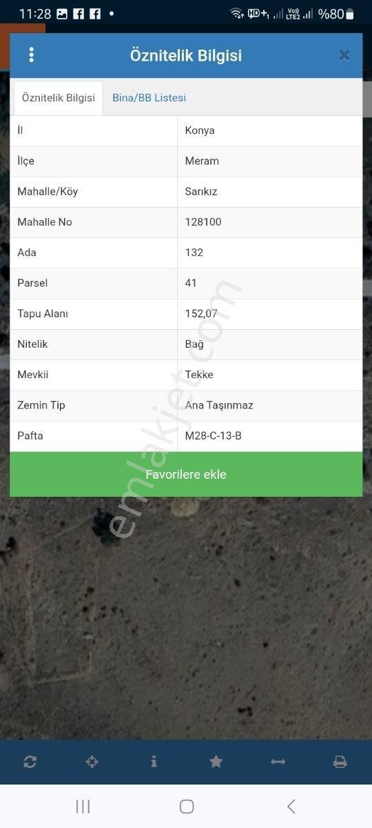 Mete Mermerden Meram Sarı Kızda Köy İçi Satılık Hesaplı Bağ - Görsel 6