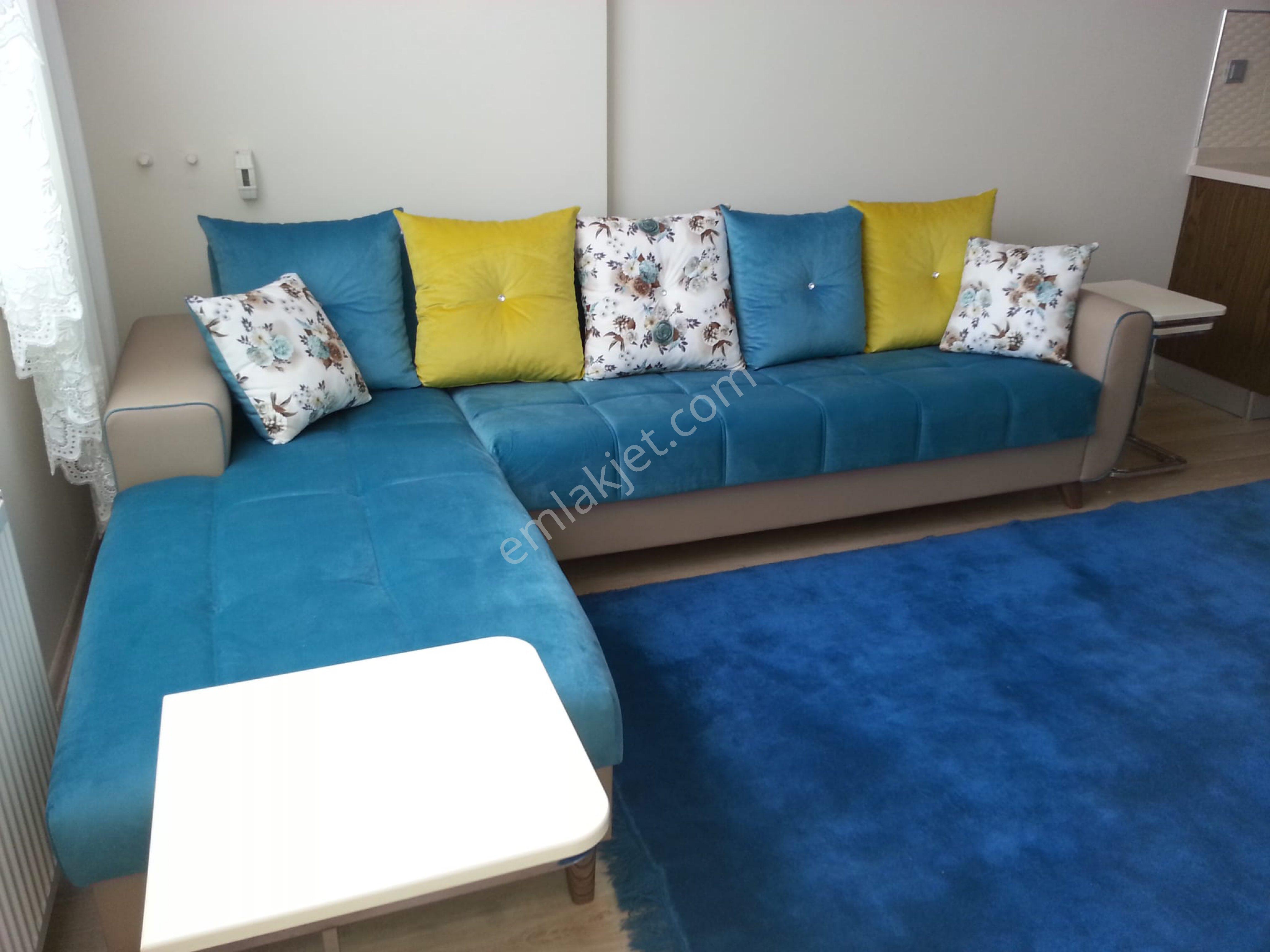 Gürselpaşada Havuzlu Güvenlikli Sitede Ful Eşyalı 1+1 Daire - Görsel 7