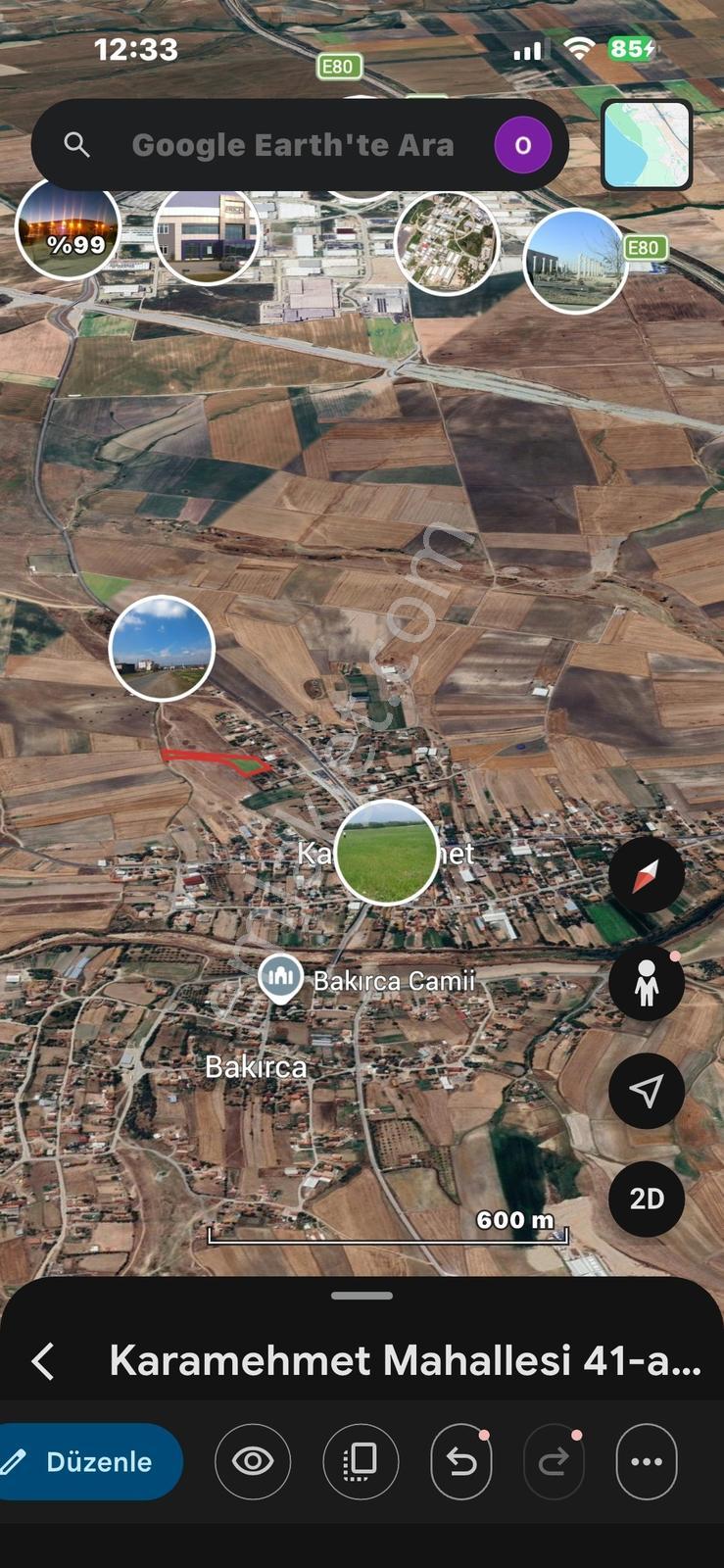 Redstone'dan Ahimehmette Satılık Yatırımlık Tarla Fiyatına Arsa - Görsel 3