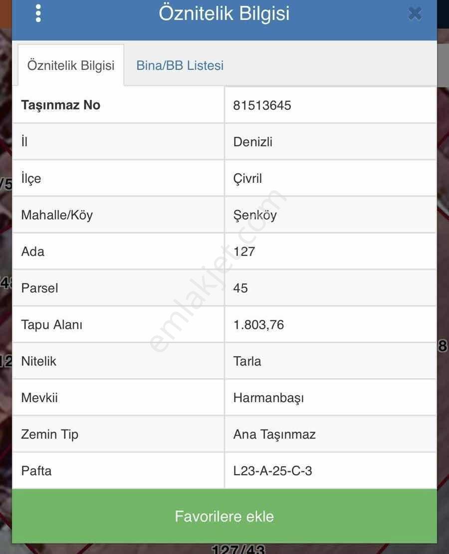 Favori'den Çivril Şenköy 1.803 M2 Arsa - Görsel 2