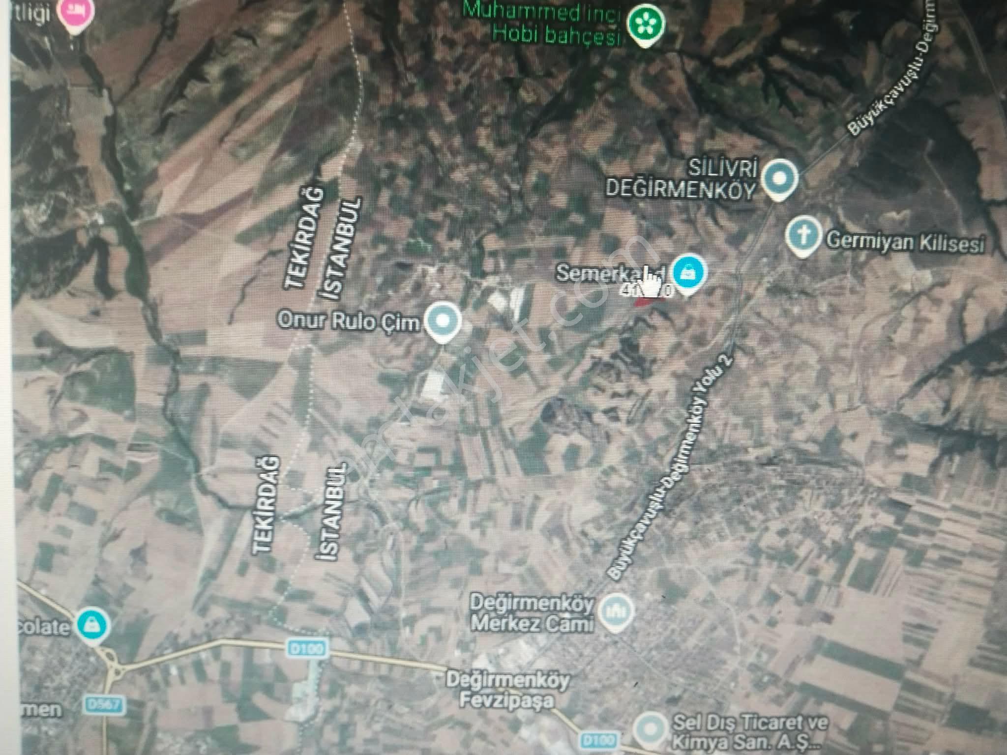 Silivri Değirmen Köyde Satılık Tarla-6800-m2 Köy Yakını - Görsel 2