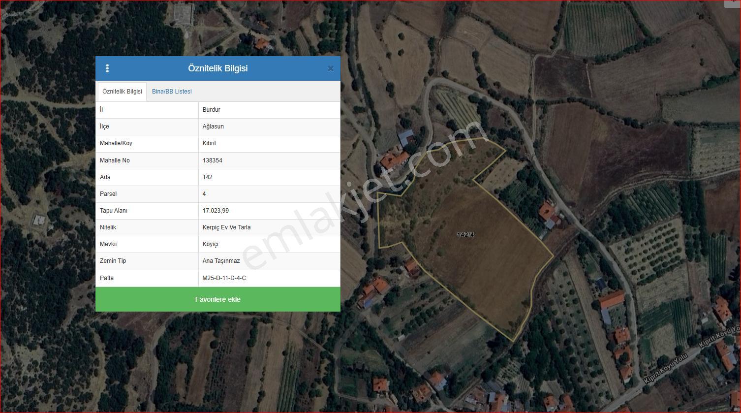 Burdur Ağlasun Kibrit Köyünde Satılık Kerpiç Ev Ve Tarla - Görsel 3