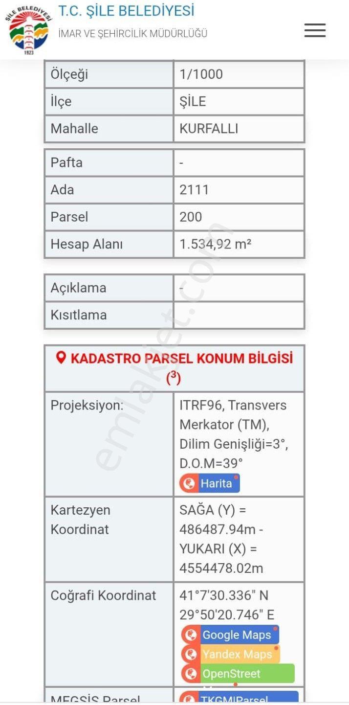 Kurfallı Köyün'de Yatırımlık Arsa Tek Sahibinden