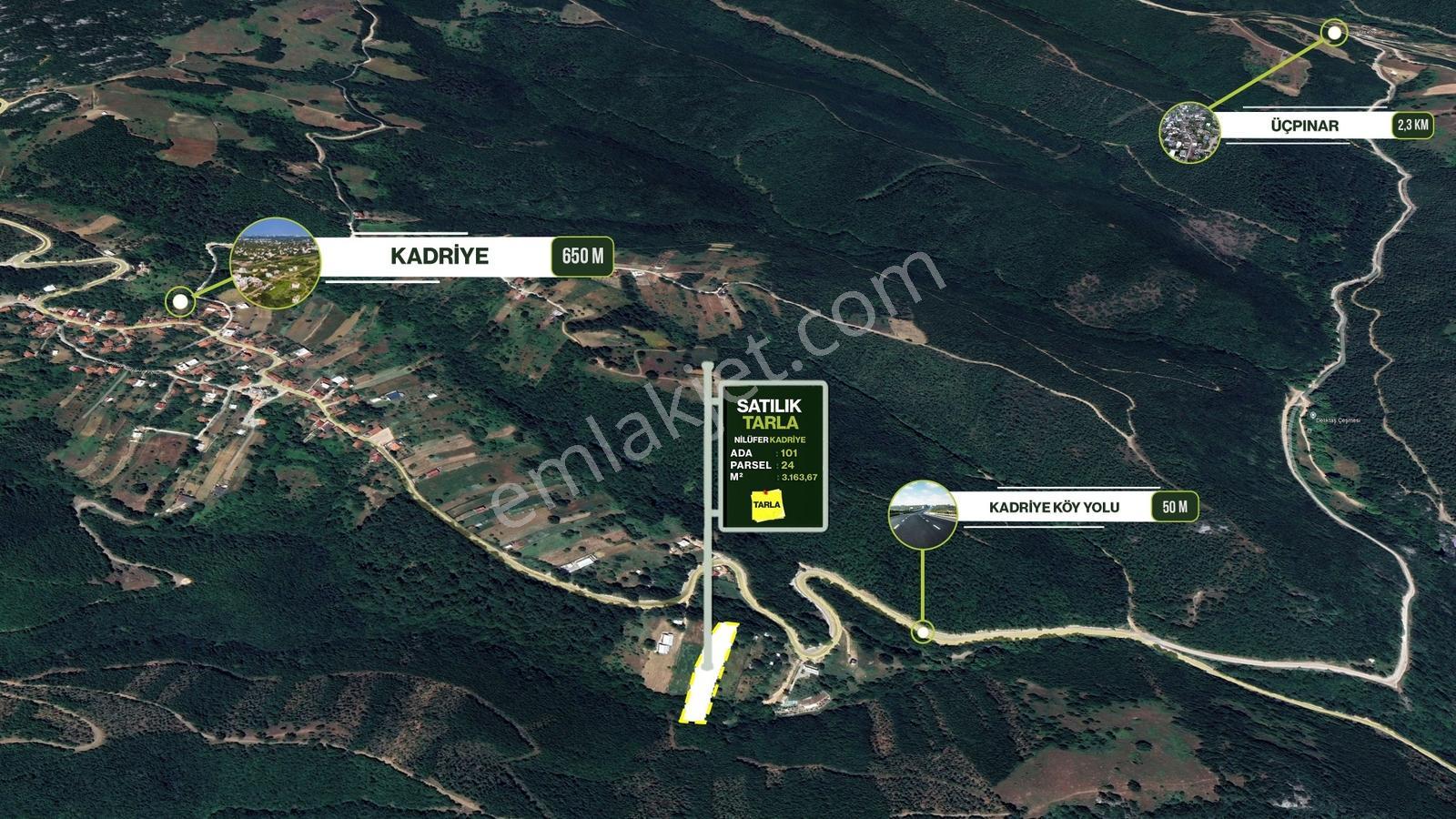 Expert'ten Nilüfer Kadriyede Yatırımlık Tarla Fırsatı - Görsel 4