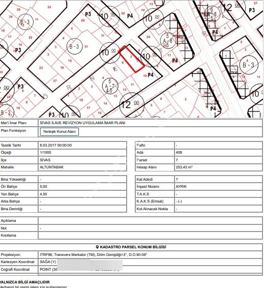 Altuntabak Mahallesinde Satılık 252 M2 Arsa