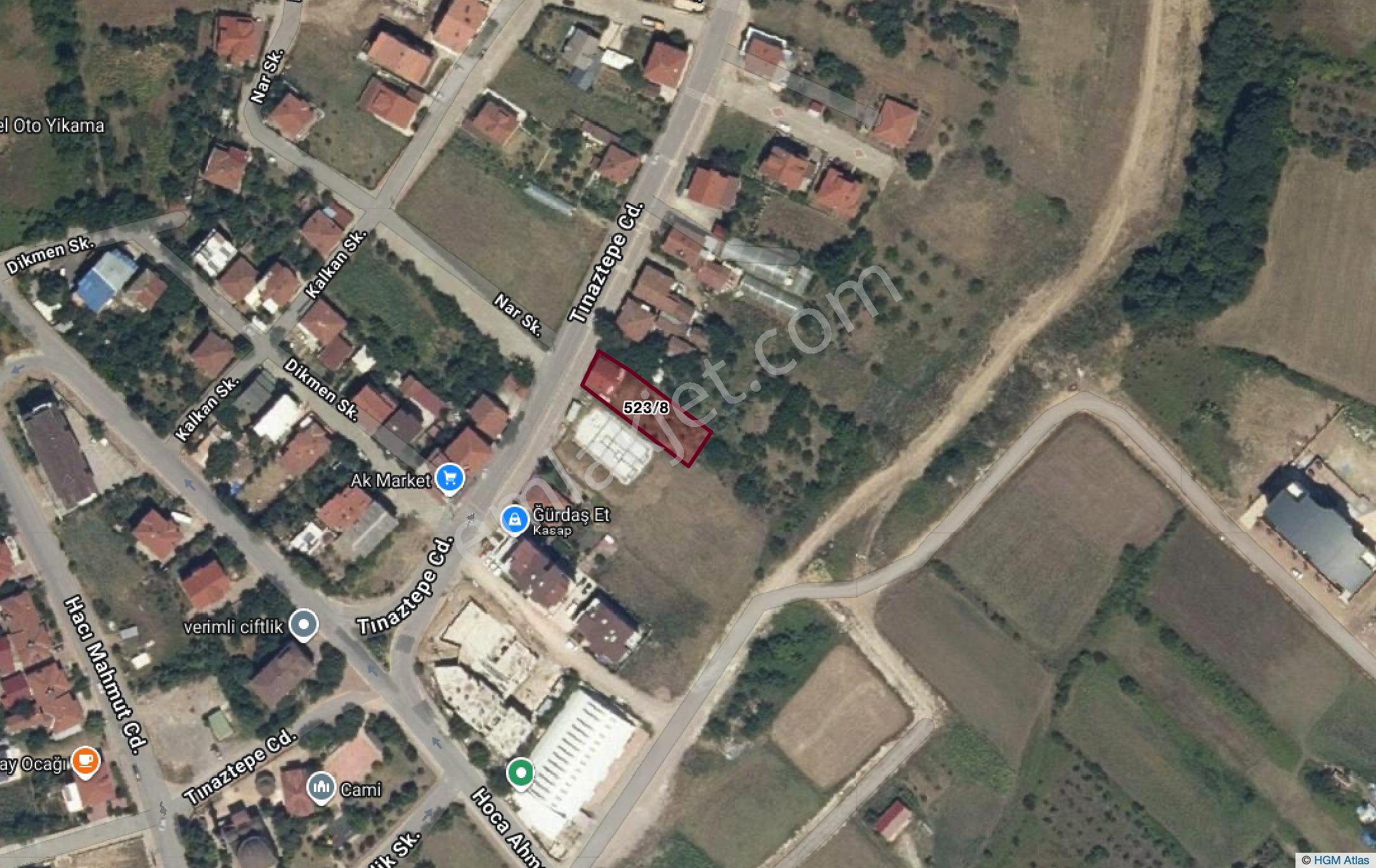 Başiskele Yuvacık Fatih Mahallesi Tınaztepe Caddesinde Arsa