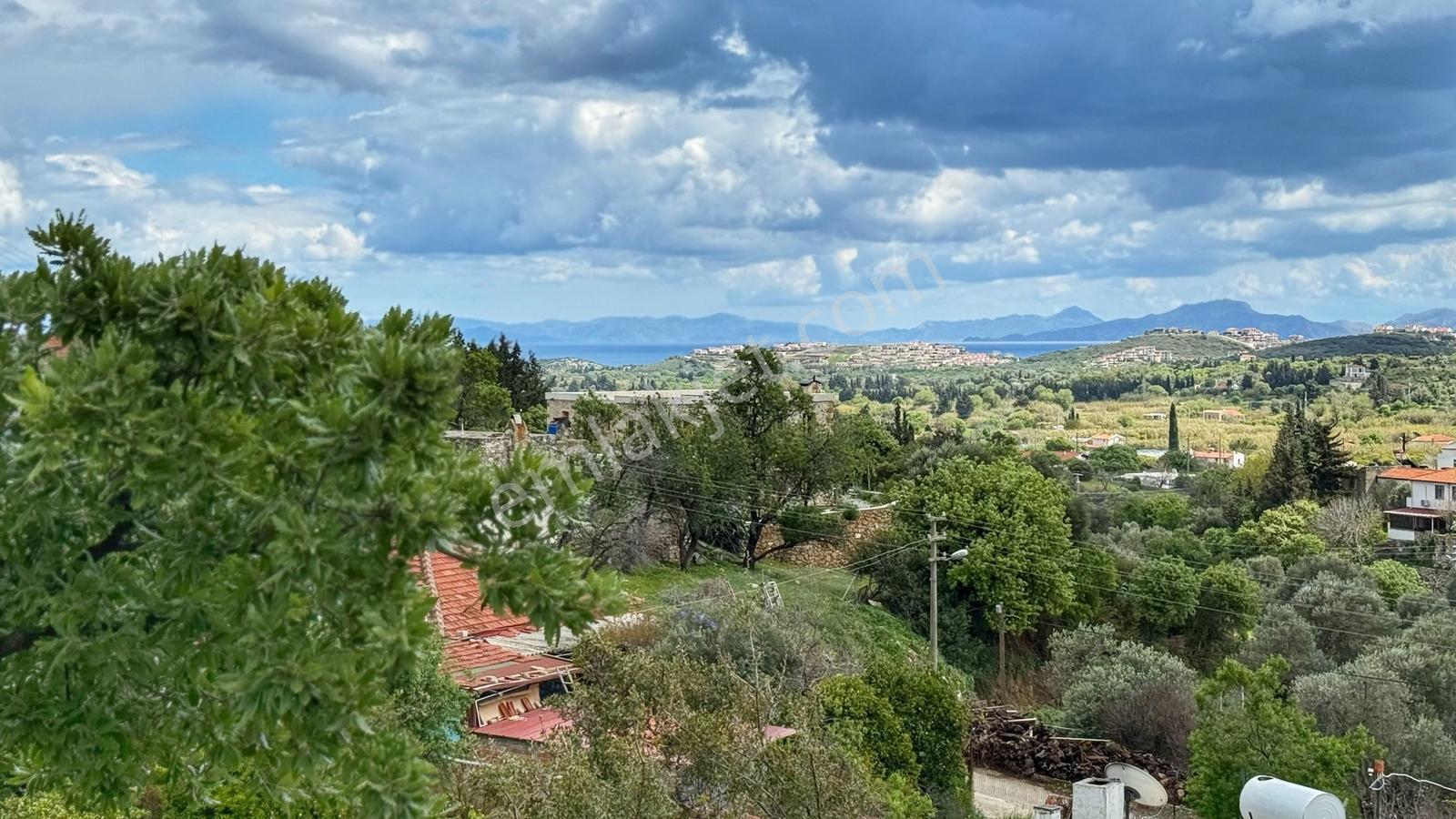 Datça Reşadiye | 1300m2 İçinde Deniz Manzaralı Taş Ev Ve Arsası - Görsel 8