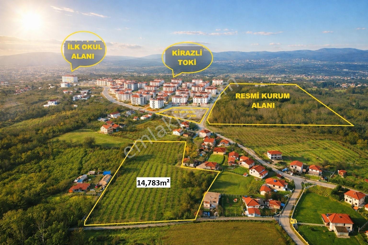 Öğretmen'den Kirazlı Toki Karşısı 14,783,65m² Satılık Fırsat