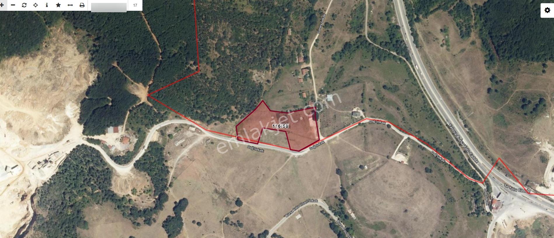 Yalova Esadiye Köyünde Satılık 14.188 M² Tek Tapu Satılık Tarla - Görsel 5