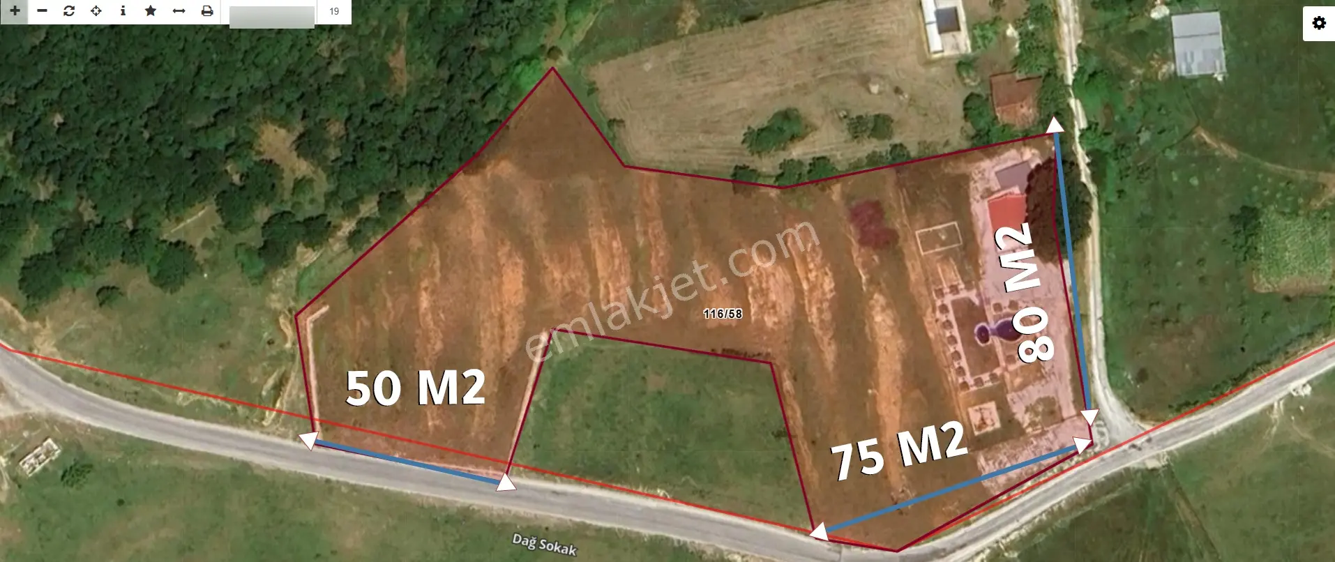 Yalova Esadiye Köyünde Satılık 14.188 M² Tek Tapu Satılık Tarla
